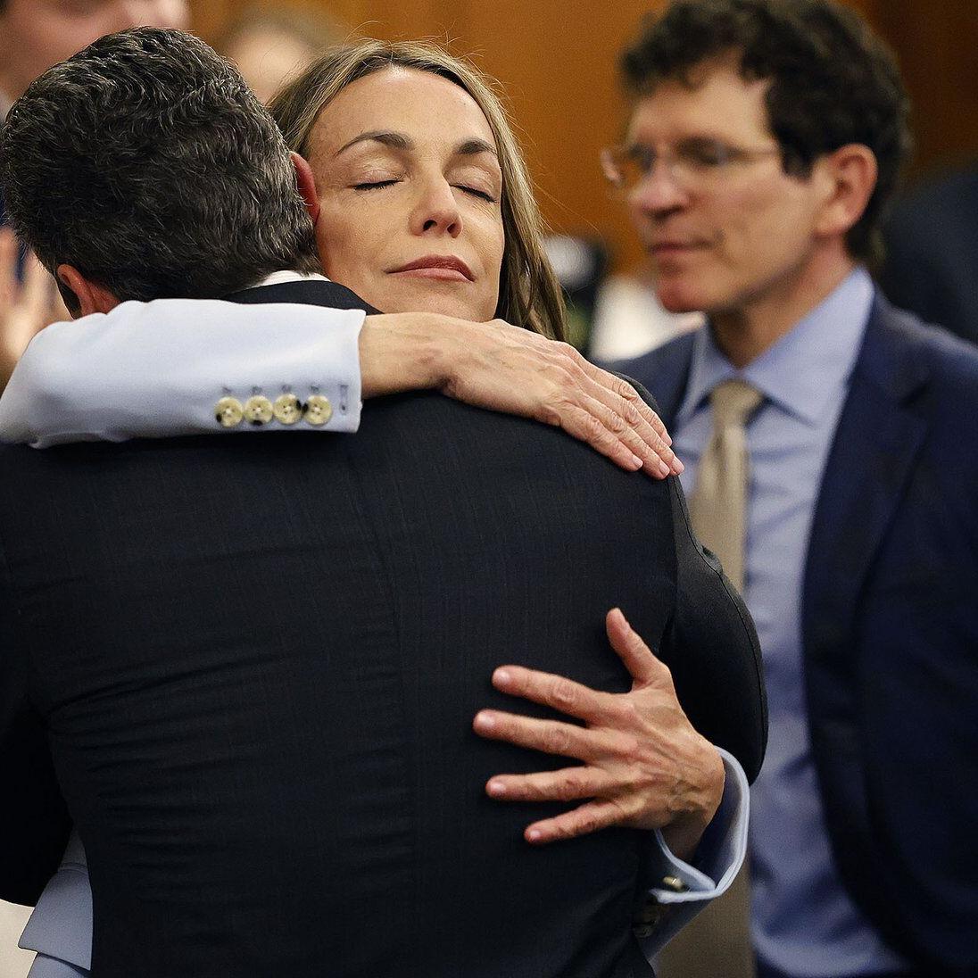 Photos of Karen Read's dramatic courtroom moment after acquittal on murder charge